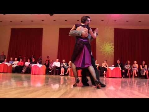  Diego Riemer  and  Natalia Cristobal Rivé  are  dancing  at  Kiev International Tango Festival  in  2015