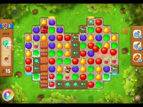 GardenScapes Level 2455 no boosters (28 moves)