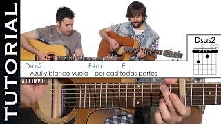 Como tocar AZUL Y BLANCO de El PESCAO en guitarra cover