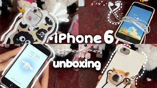 Download lagu iPhone 6 in 2025 💛 Unboxing 2hand | aesthetic   camera test, set up, phone case Shopee, accessories✨ mp3