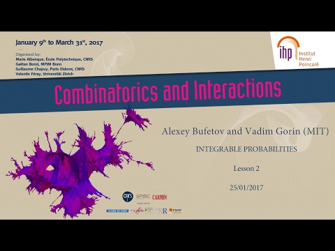 Integrable Probablities - 2/8