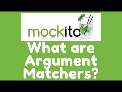 Mockito 3 - What are Argument Matchers?