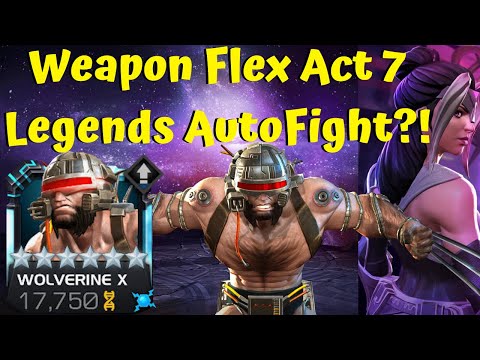 INSANE Weapon Flex Act 7 Legends Run Path! Auto-Fight?! Gimme/Spectre! - Marvel Contest of Champions