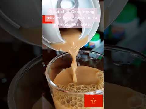 Revisão de chá de leite vietnamita em lata #giveityourbestshort #vietnamese #milktea #canned #boba #bobatea