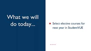 2023 2024 Elective Course Selection in StudentVUE