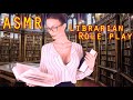ASMR Librarian Roleplay Soft Whispering Tapping Page Turning Reading For Tingles