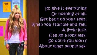 Hannah Montana Forever - ORDINARY GIRL lyrics