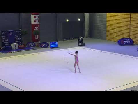 Chiara Biancotto Rougé cerceau  - Nat B 12-13 ans - France Chambéry 2019