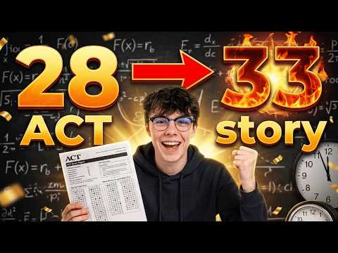 Henry went from a 28 to a 33 on the ACT