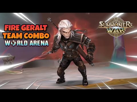 Fire Geralt Team Combo in World Arena - Summoners War