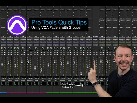 Using VCA Faders with Groups in Pro Tools