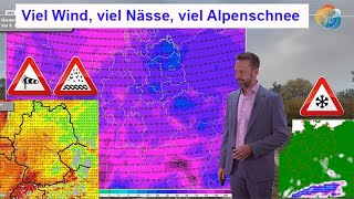 Lots of wind, lots of wetness, lots of (Northern) Alpine snow! Late autumn arrives early. Weather...