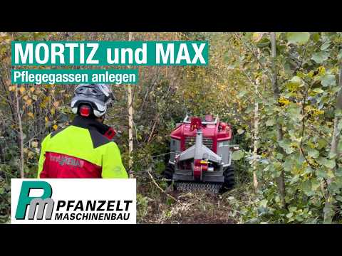 Wenn Waldpflege leicht wird: Pflegegassen anlegen mit Moritz statt schweißtreibender Handarbeit