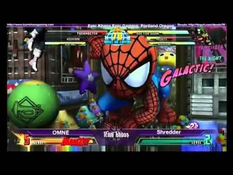 Epic Khaos March MvC3 Singles - OMNE vs Shredder