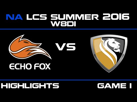 FOX vs APX Game 1 highlights W8D1 NA LCS 2016 Echo FOX vs Apex   APX vs FOX   LCS LOL