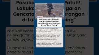 Tak Patuh Gencatan Senjata! Israel Catat 194 Kali Pelanggaran di Gaza, Serang Area Luar Garis Kuning