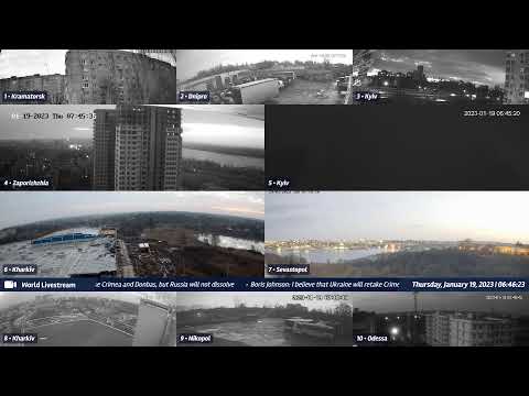 Live views from Ukraine 01/18/2023 B - Kramatorsk, Kharkiv, Kyiv, Zaporizhzhia and other cities