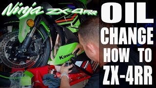Kawasaki ZX4RR Oil Change