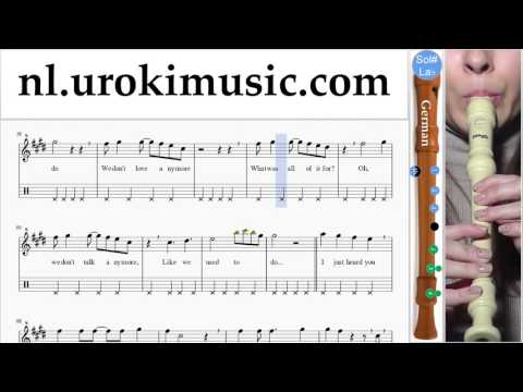 Blokfluitles (G.) Charlie Puth & Selena Gomez - We Don't Talk Anymore Blokfluitles Deel#2 um-374