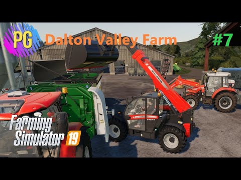 Mixing the feed Farming Simulator 19 Timelapse - Dalton Valley Farm FS19 Ep 7