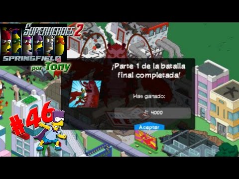 Los Simpson Springfield, Superhéroes 2 "Cap. 46 - Batalla final 1 contra Tenacitas" por Tony