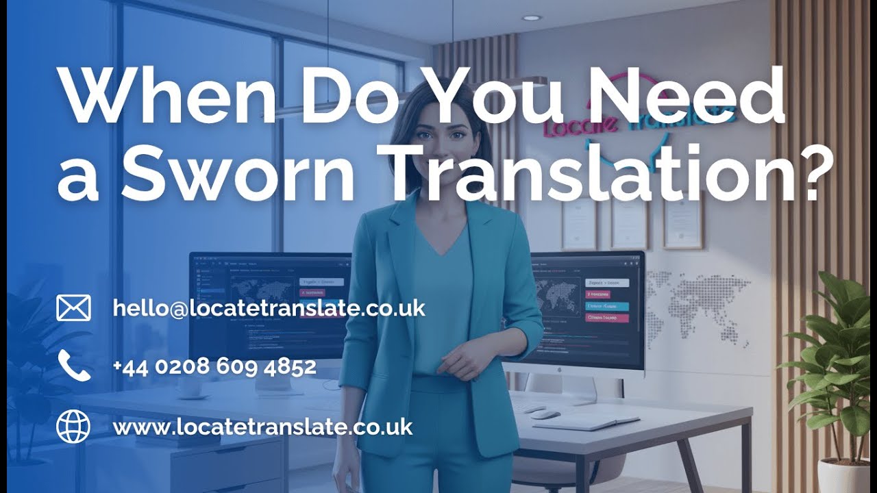 When Do You REALLY Need a Sworn Translation? | Legal & Official Use Cases