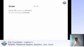 SQL Server Tutorial - Part 3 - RDBMS, Relational Algebra, Selection, Join, Union, Intersect