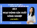 Vở bài tập Tự nhiên xã hội Lớp 3 Bài 9: Hoạt động sản xuất nông nghiệp