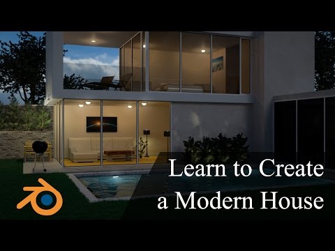 Create & Design a Modern 3D House in Blender Promo