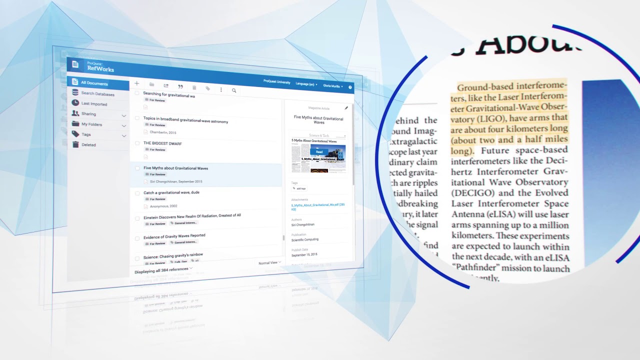 RefWorks Intro - Maximizing Research Productivity