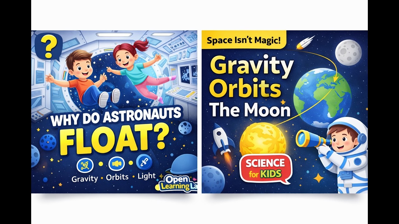 Why Do Astronauts Float? 🌍🚀 Gravity, Orbits & Space Secrets for Kids