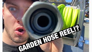 How to set up a garden hose reel for your pressure washing rig