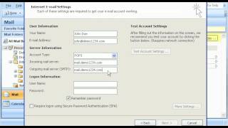 How to setup a POP/IMAP e-mail account in Microsoft Outlook 2007/2010
