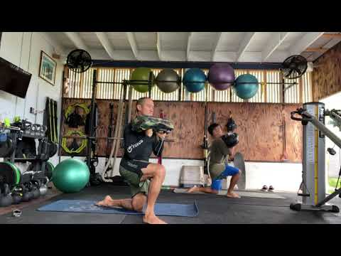 Surfer full body workout with surf coach Kahea Hart