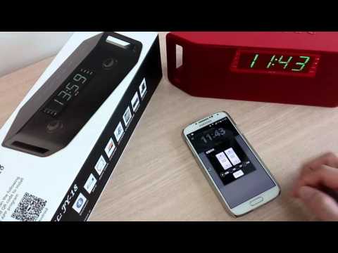 Control alarm clock blue tooth speaker with smart phone apps