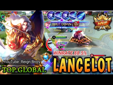 Lancelot|Fast Skills Combo & OP Build2020|Top Global Gameplay by YouTube: Reign Broly~Mobile Legends