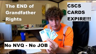 CSCS Card Grandfather Rights End Industry Accreditation Withdrawal
