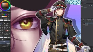【#刀剣乱舞 】実装ありがとッ！！鍛刀しながら面影さんを描く　その1【お絵描き配信】
