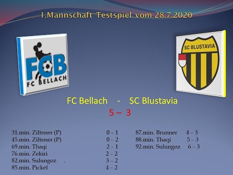 1.Mannschaft Testspiel FC Bellach-SC Blustavia
