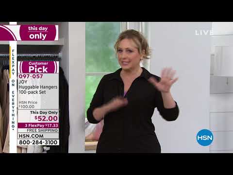 JOY Huggable Hangers 100piece Suit and Shirt Hangers  Ch...