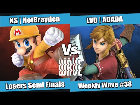 Weekly Wave #38 Losers Semi Finals - NS | NotBrayden (Mario) vs LVD | ADADA (Link)