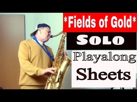 *Fields of Gold* Cassidy Style Saxophone Solo  Alto Sax Tenor sax  Backing/Playalong Noten Sheets