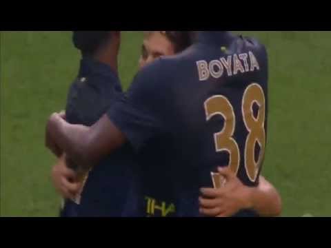 Manchester City vs. AC Milan 5-1 Jesus Navas Amazing Bicycle Goal ICC 2014