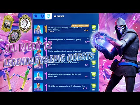 Fortnite All *LEAKED* Week 12 Legendary & Epic Quests(Challenges) Guide - Chapter 2 Season 5