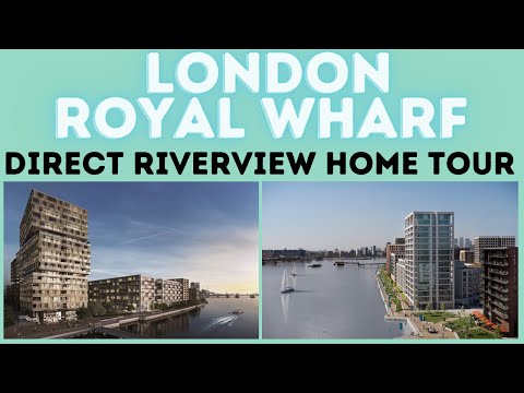 Reino Unido | Leste de Londres | Royal Wharf | Tour direto pelo apartamento Riverview | Rio Tâmisa | 7/F | 3 camas