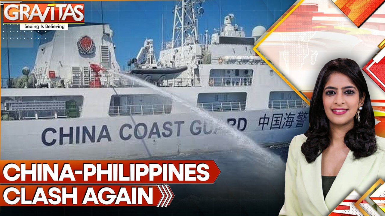 South China Sea Clash: Chinese Coast Guard Blasts Philippine Ship With Water Cannons | Gravitas