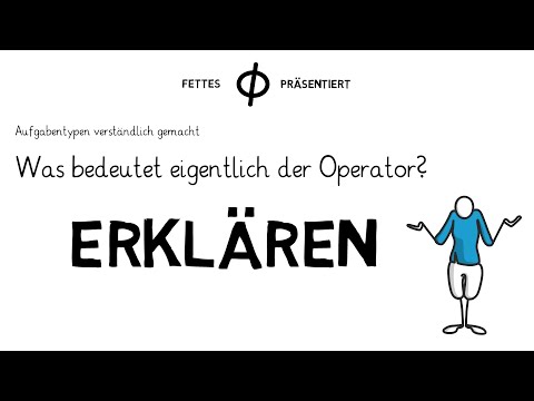 Arbeitsaufträge verständlich gemacht - Der Operator Erklären
