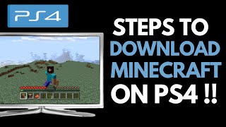 How to Download Minecraft on PS4 !
