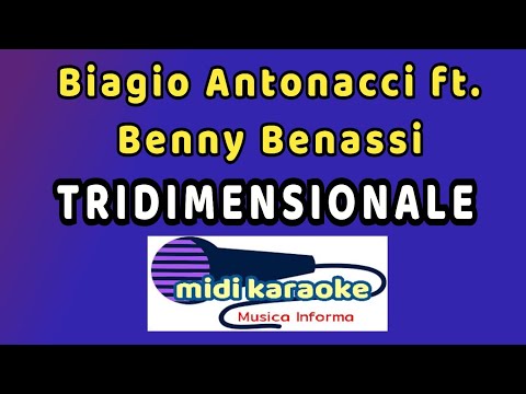 Biagio Antonacci ft  Benny Benassi  - TRIDIMENSIONALE - karaoke