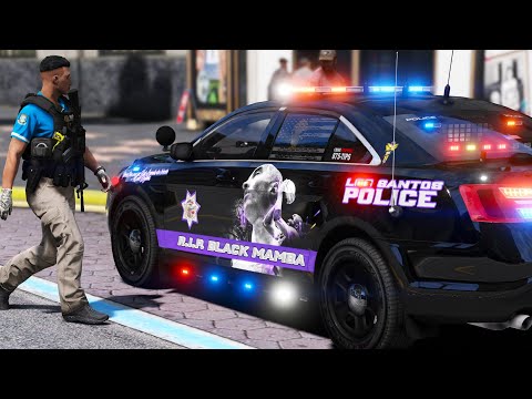 GTA 5 MODS Kobe Bryant Tribute Black Mamba Edition POLICE Patrol LSPDFR Special